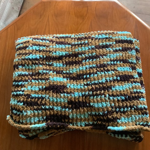 Handmade Other - Handmade by wife loom knit blanket beautiful colors.